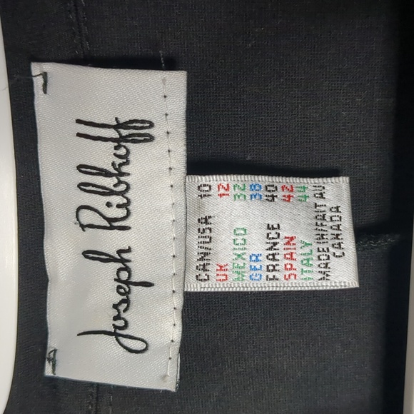 JOSEPH RIBKOFF* cocoon faux cowl asymmetric 3/4 sleeve button front jacket sz 10 - Picture 9 of 16